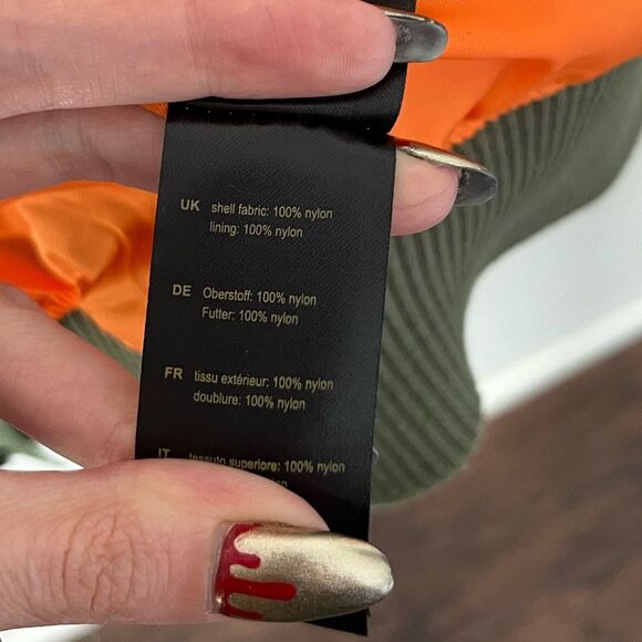 Alpha Industries MA 1 Bomber Flight Military Style Jacket Large - Picture 13 of 13